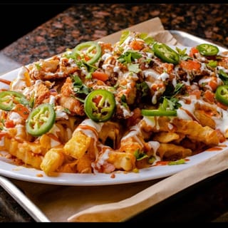 Swamp Fries with Shrimp