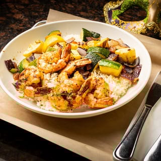 Veggie Bowl with Grilled Shrimp